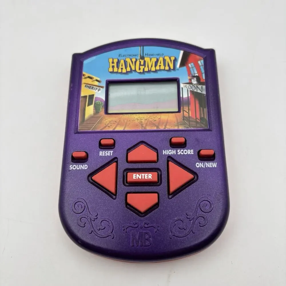 2002 Milton Bradley Hangman Handheld Electronic Game VINTAGE TESTED Works Great!